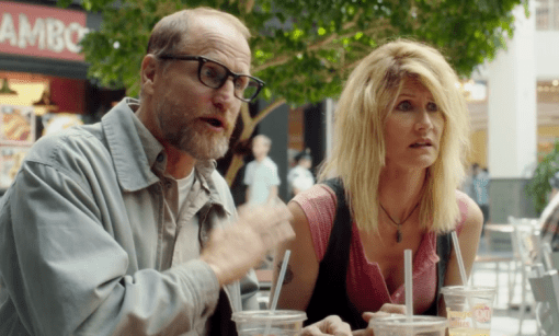 Woody Harrelson and Laura Dern in Wilson